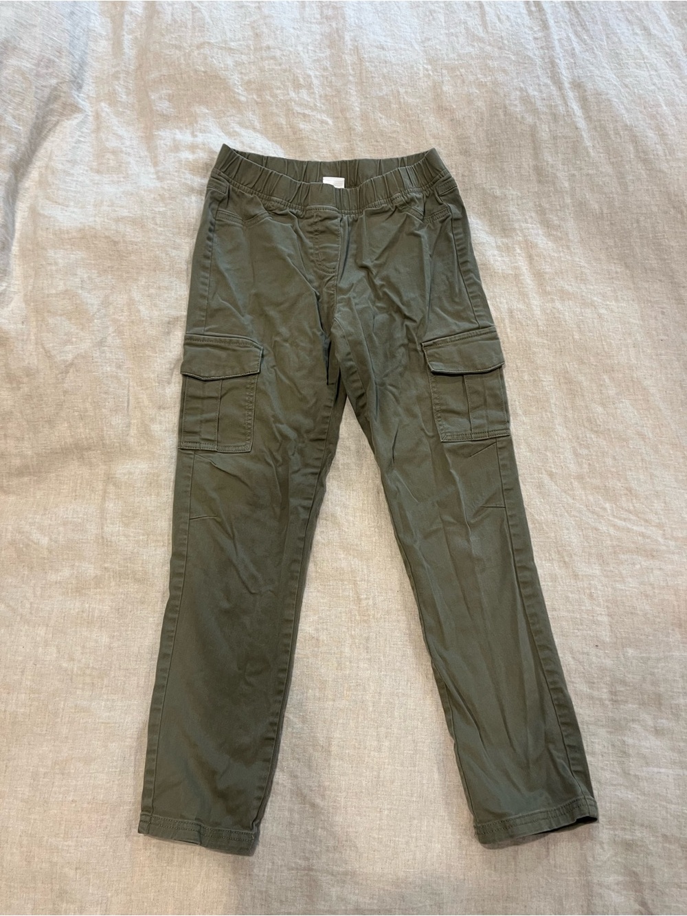 Hanna Andersson Olive Green Cargo Jogger Pants